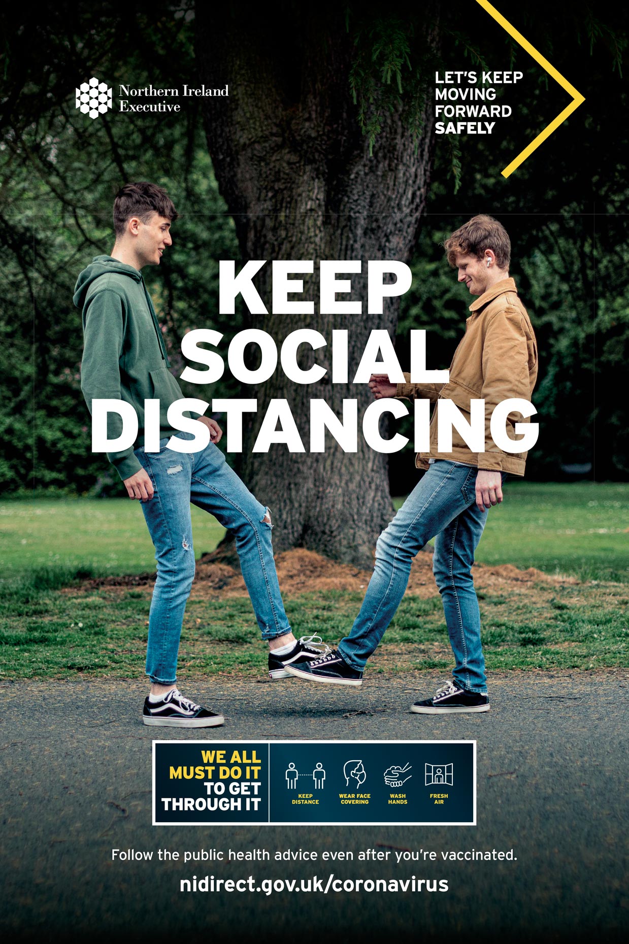 Moving Forward, lets keep social distancing.